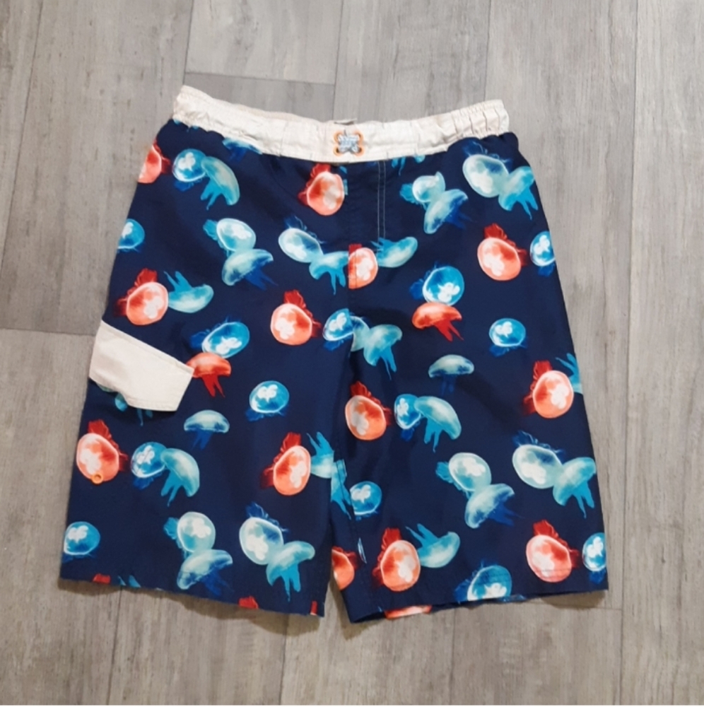 CHILDS boys bathing suit bottoms shorts jellyfish OP sz XL 14/16 b36